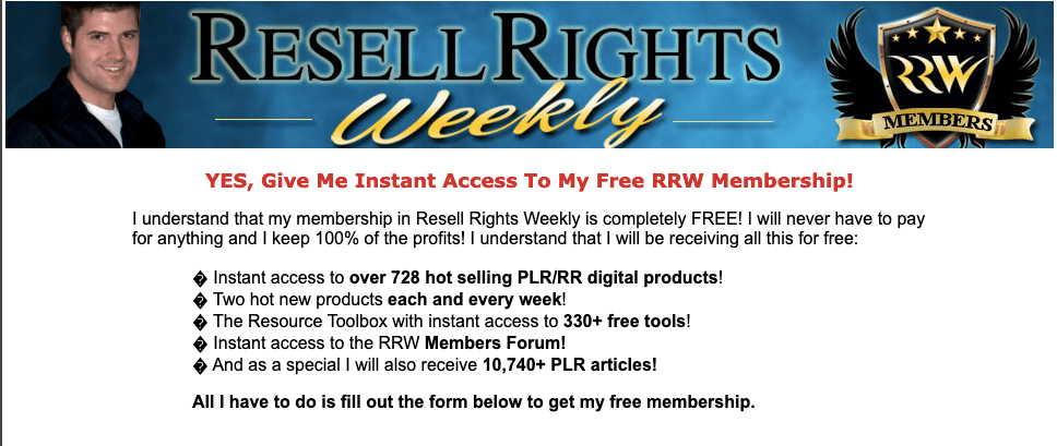 Resell Rights Weekly - best plr website