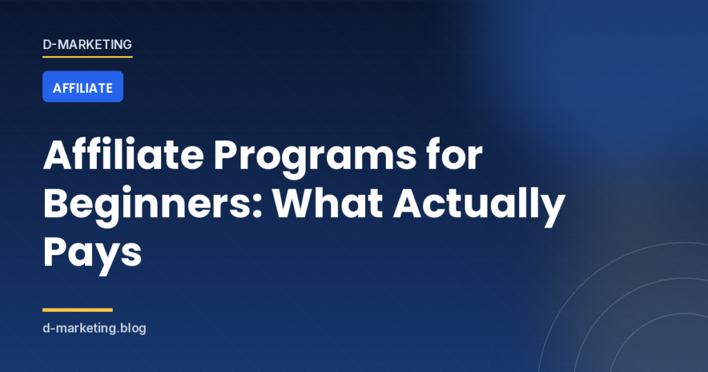 Affiliate program dashboards showing commissions and payouts