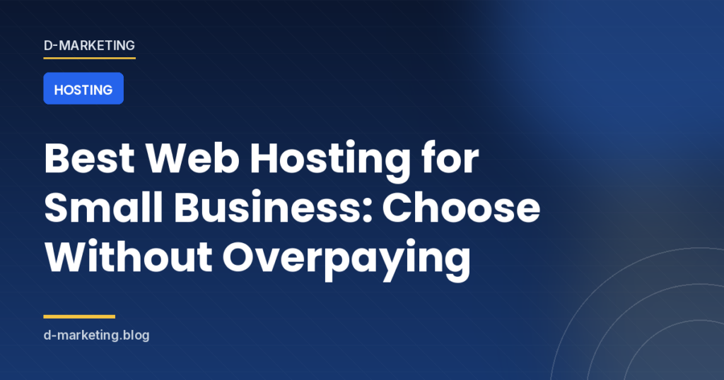 A small business owner comparing web hosting plans on a laptop