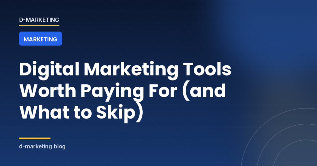 A lean digital marketing tool stack for small teams, with what to buy and what to skip