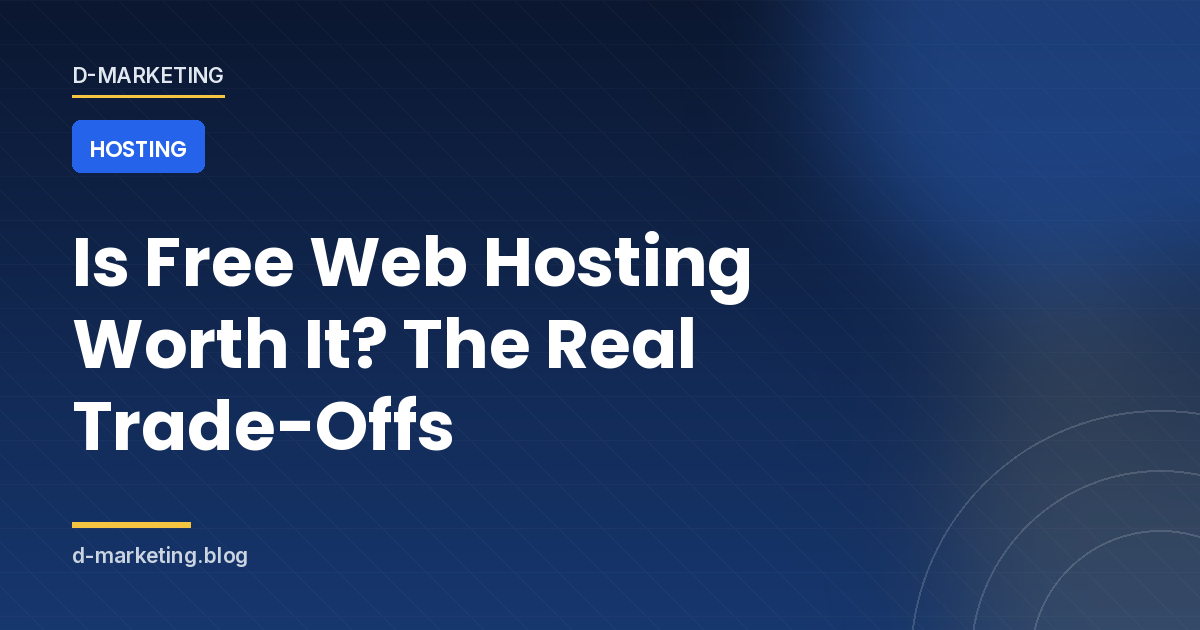 Comparison of free versus paid web hosting trade-offs
