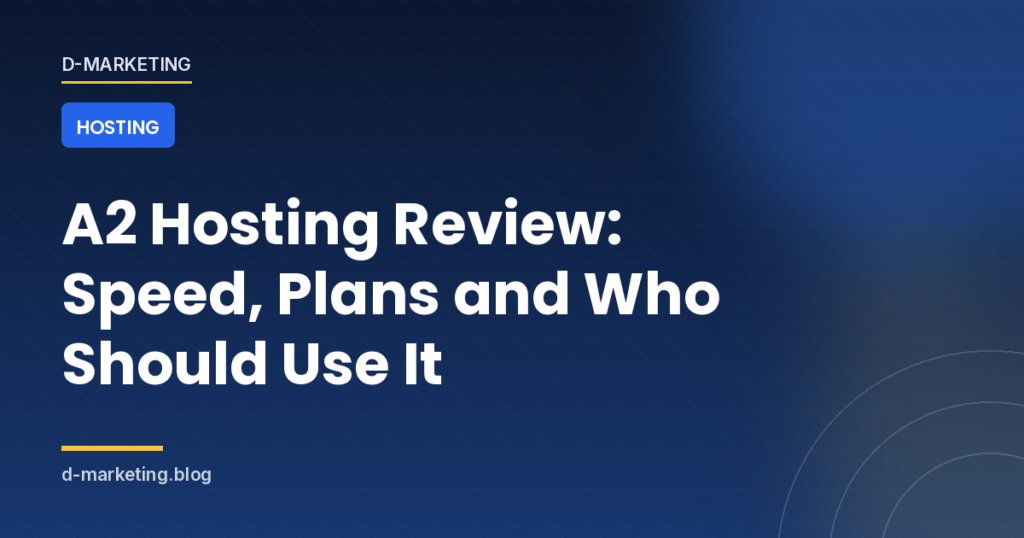 A2 Hosting plans and Turbo server performance