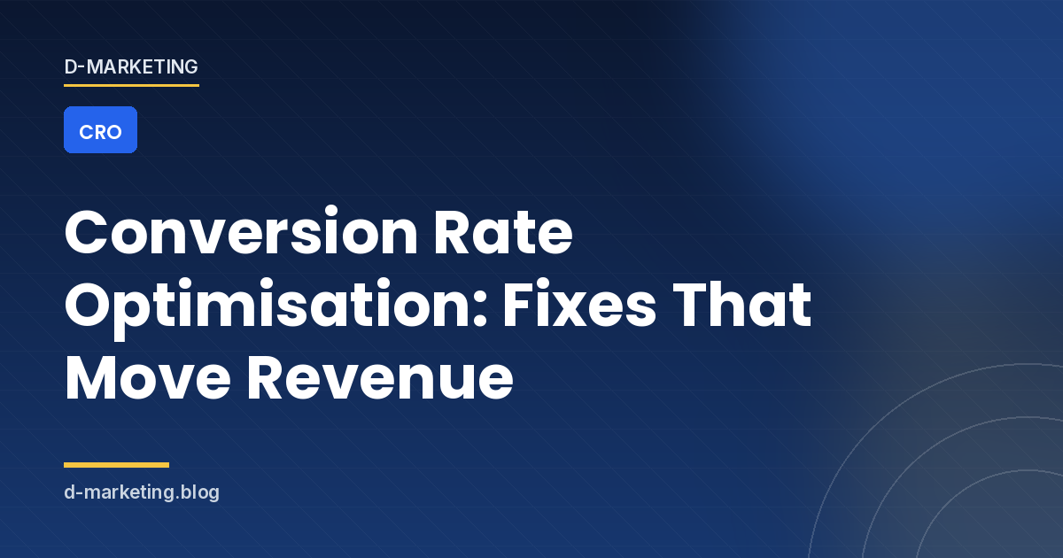 Landing page optimisation checklist with conversion metrics