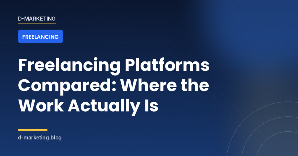 Freelancing platforms compared for demand and fees