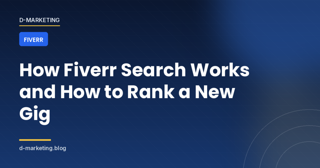 Fiverr gig listing optimised for search visibility