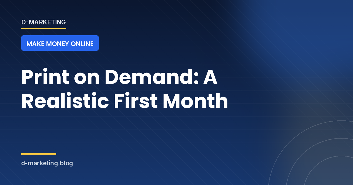 print on demand Print on demand first month: unit costs, budget and a week-by-week listing plan