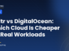 Cloud server pricing comparison between Vultr and DigitalOcean
