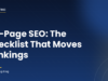 On-page SEO checklist applied to an article